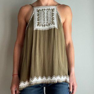 Urban Outfitters High-Neck Tank with Open Back